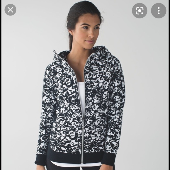 🧵 Lululemon Black & White Zipper Jacket - Picture 1 of 1
